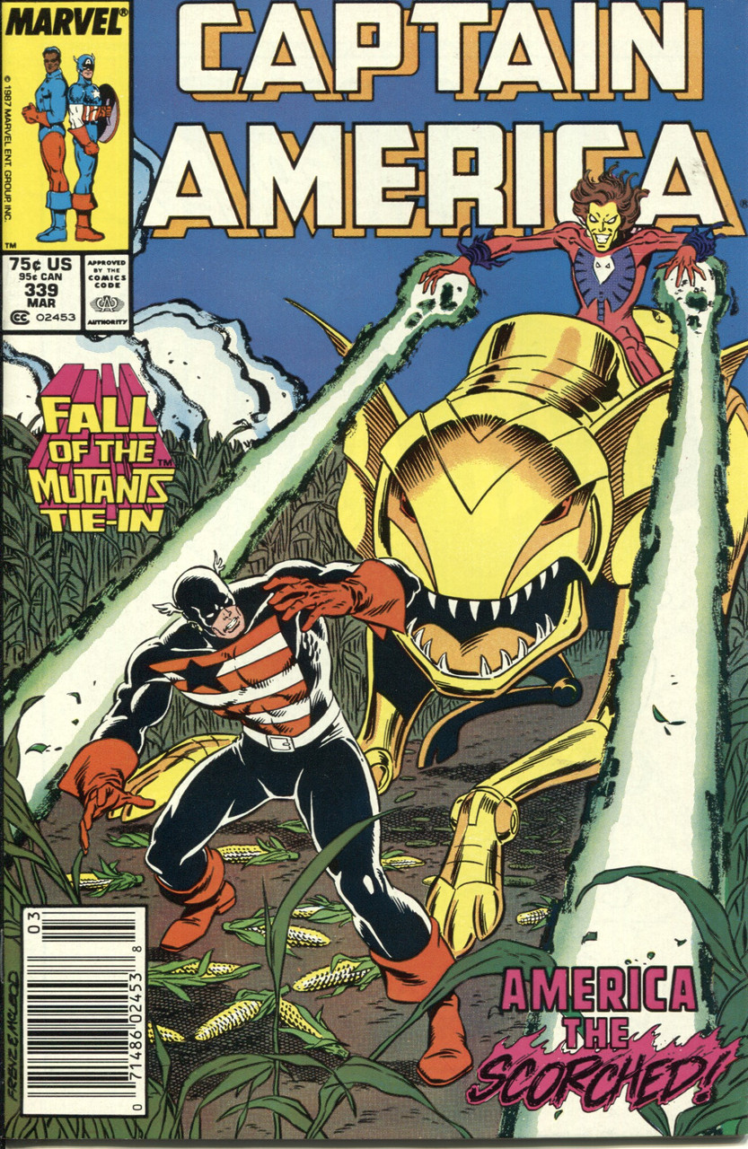 Captain America (1968 Series) #339 Newsstand NM- 9.2