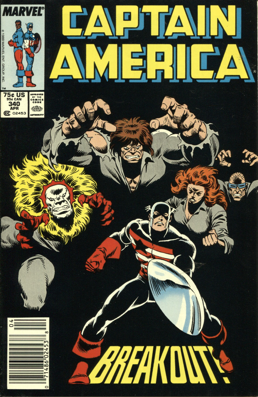 Captain America (1968 Series) #340 Newsstand VF 8.0