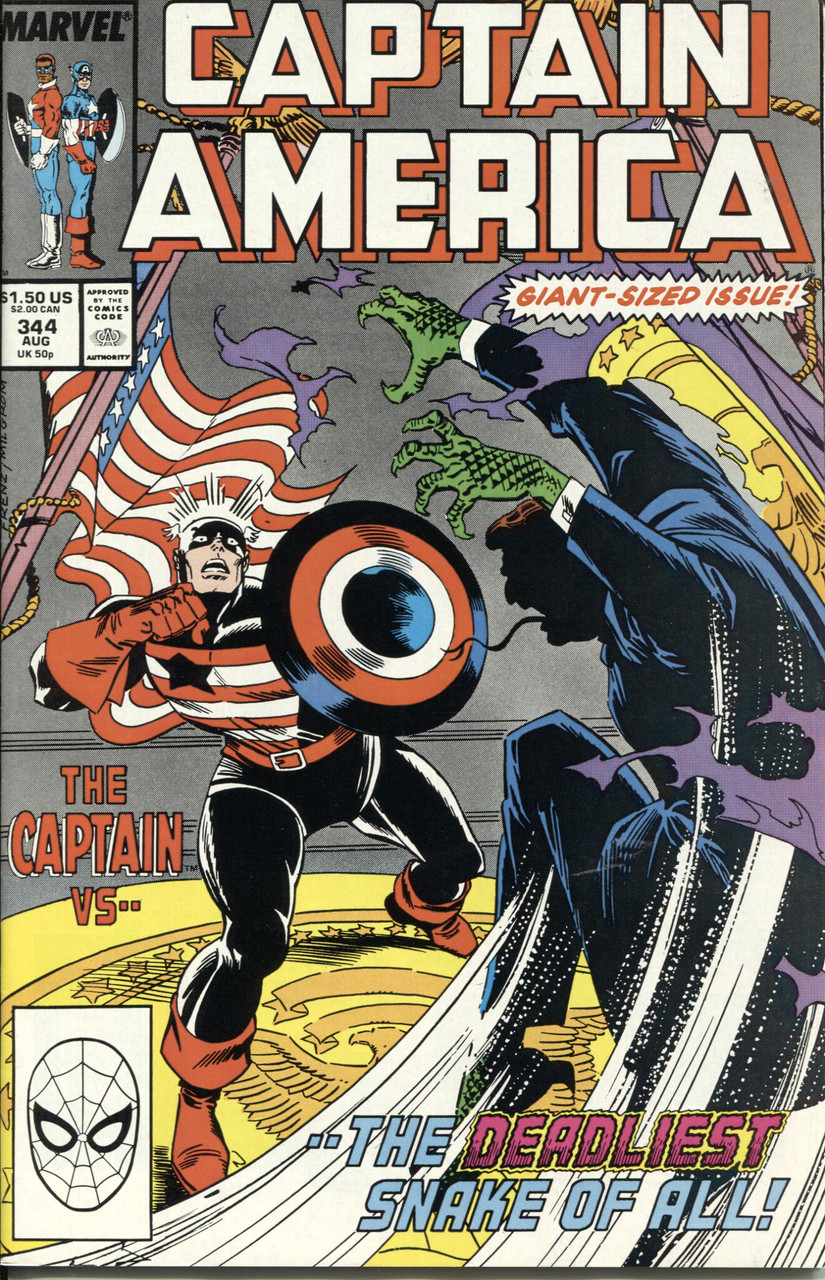 Captain America (1968 Series) #344 NM- 9.2