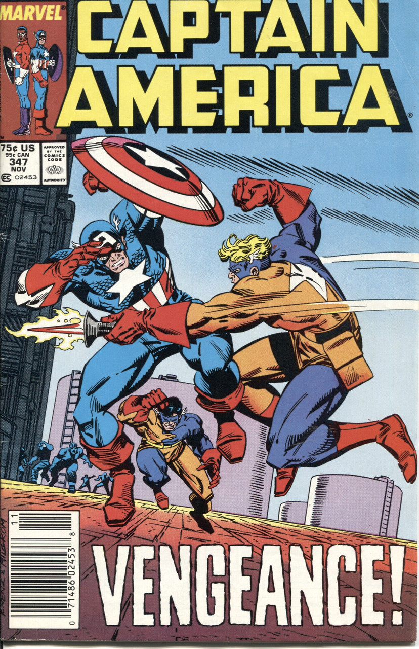 Captain America (1968 Series) #347 Newsstand VF 8.0