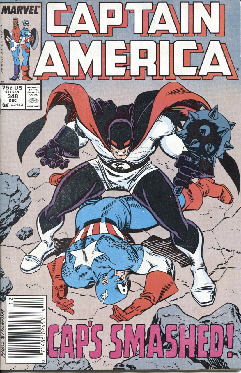 Captain America (1968 Series) #348 Newsstand FN 6.0