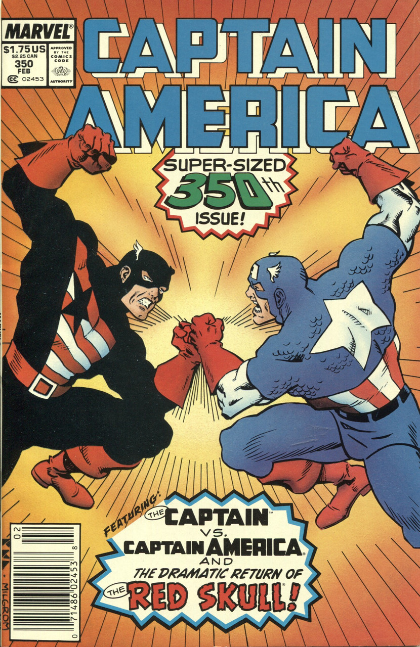 Captain America (1968 Series) #350 Newsstand NM- 9.2