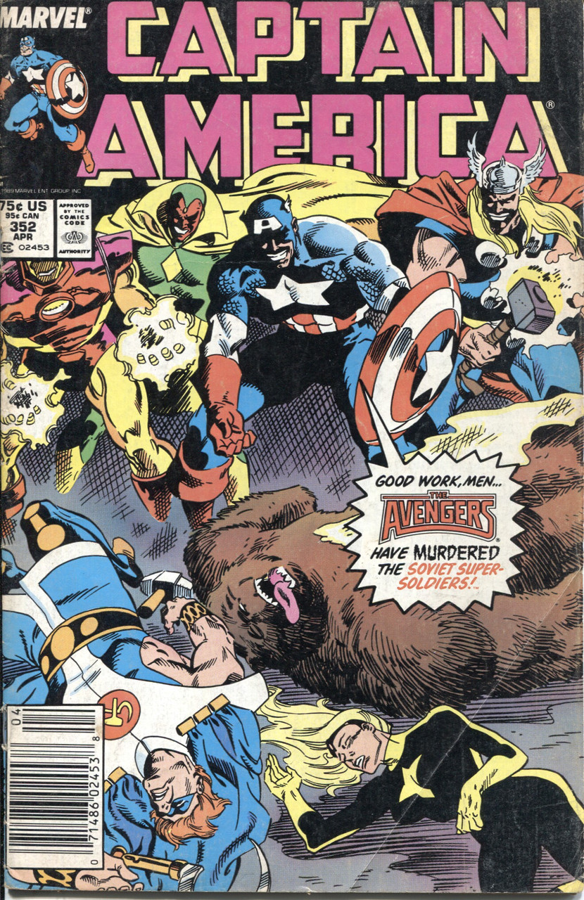 Captain America (1968 Series) #352 Newsstand NM- 9.2