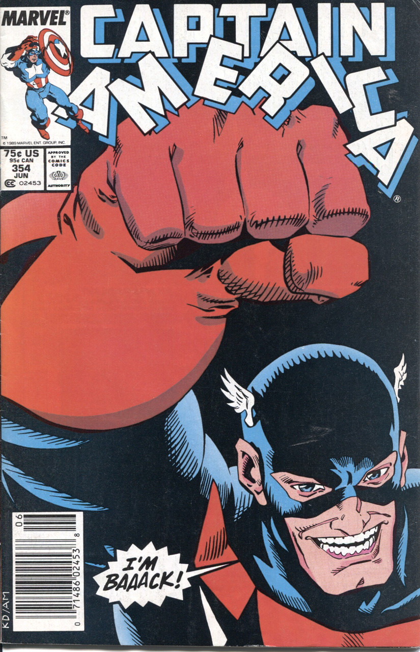 Captain America (1968 Series) #354 Newsstand FN+ 6.5