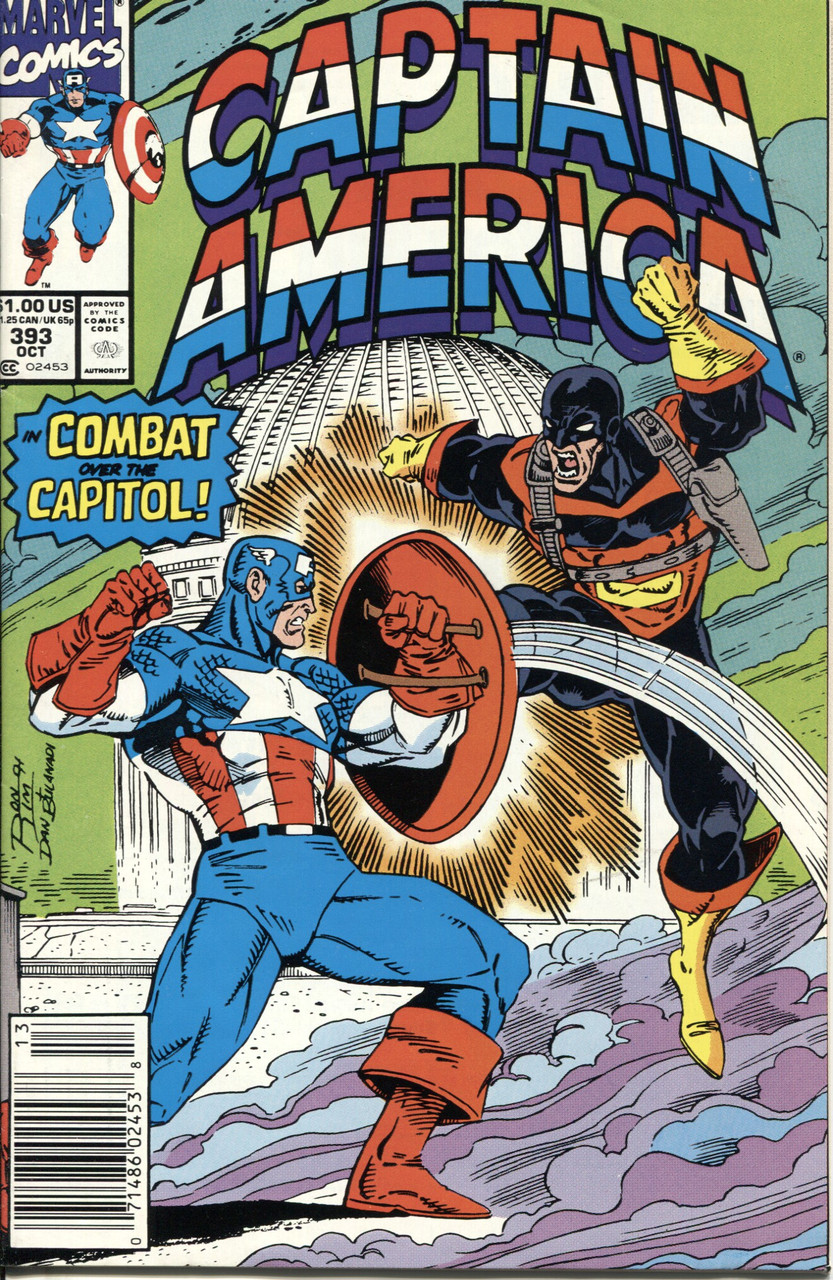 Captain America (1968 Series) #393 Newsstand NM- 9.2