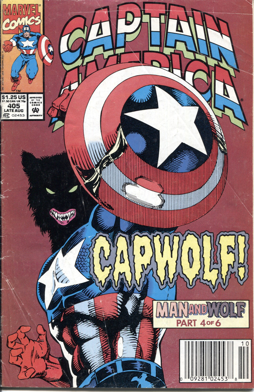 Captain America (1968 Series) #405 Newsstand VG 4.0
