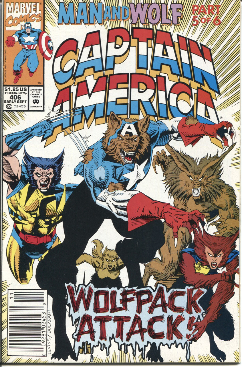 Captain America (1968 Series) #406 Newsstand NM- 9.2