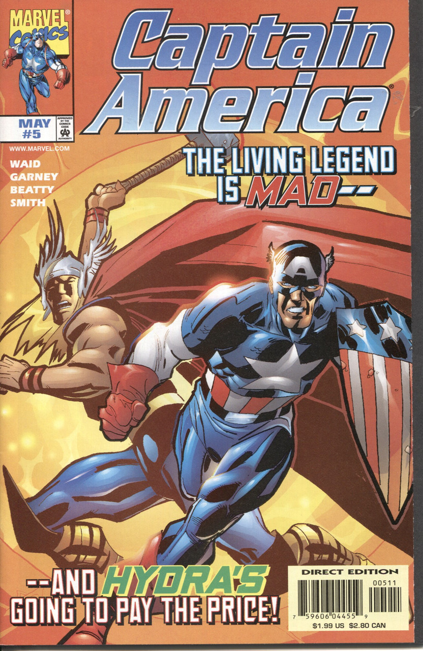Captain America (1998 Series) #5 NM- 9.2