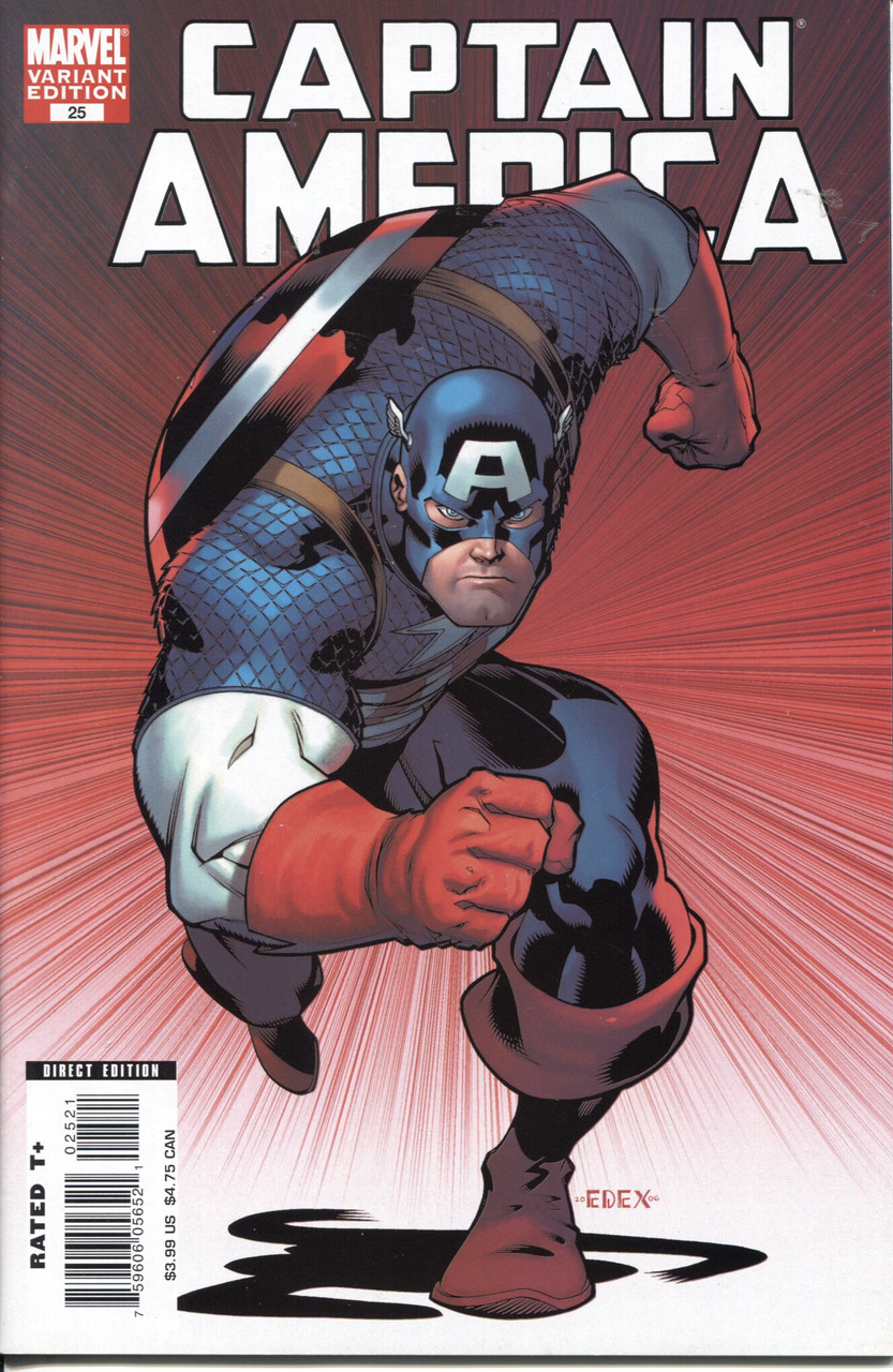 Captain America (2005 Series) #25 Variant NM- 9.2