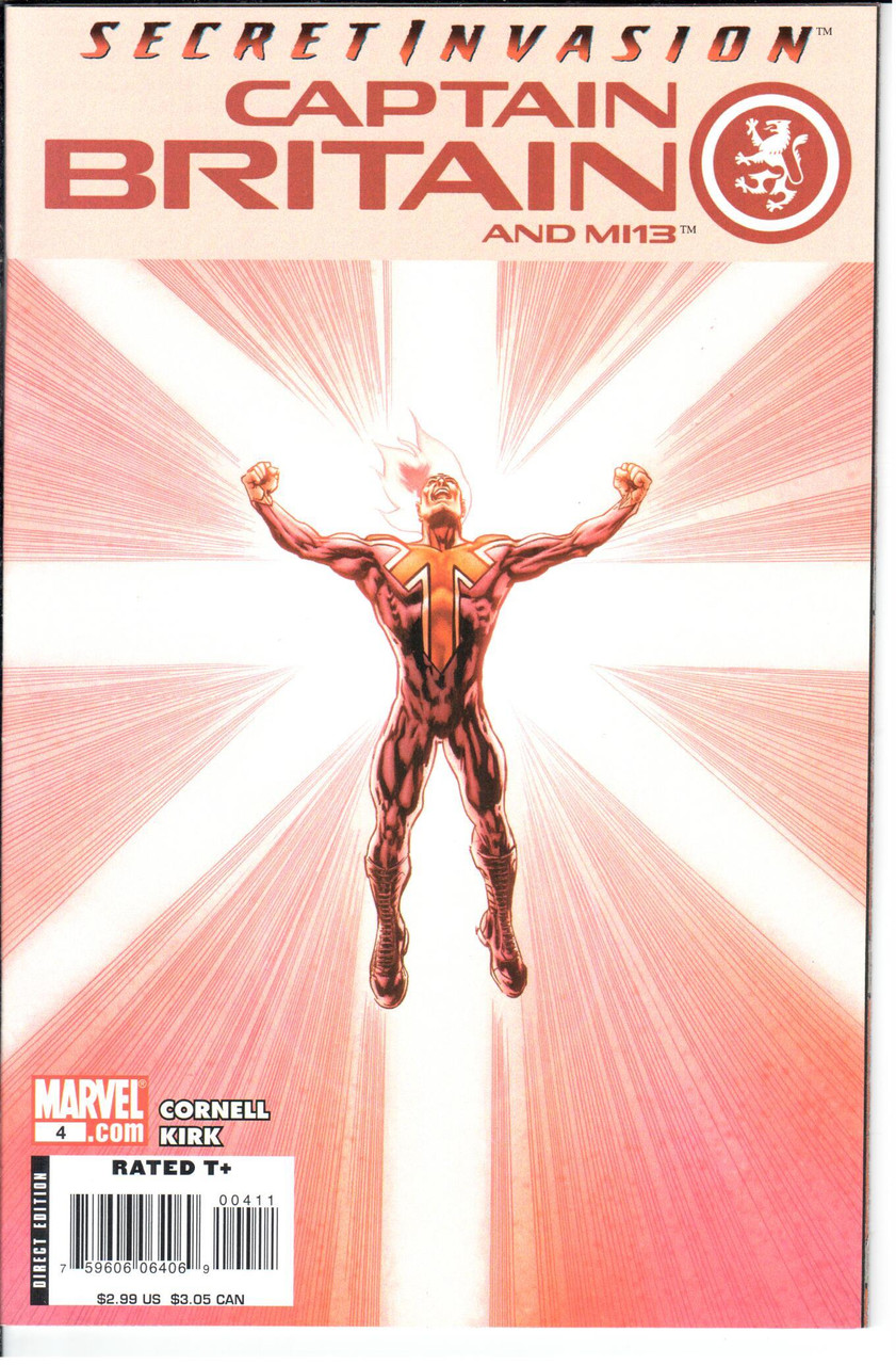 Captain Britain and MI13 (2008 Series) #4 NM- 9.2