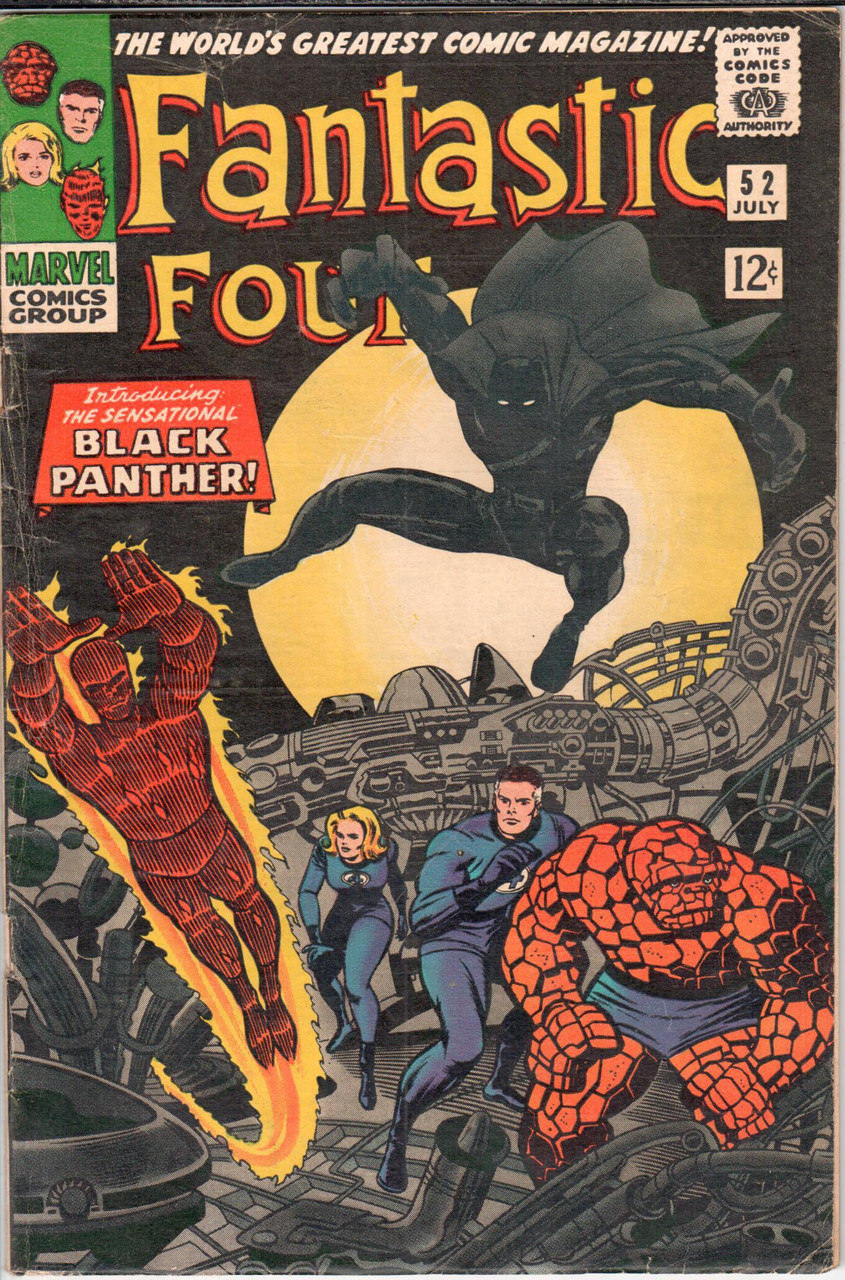 Fantastic Four (1961 Series) #52 First Black Panther VG/FN 5.0