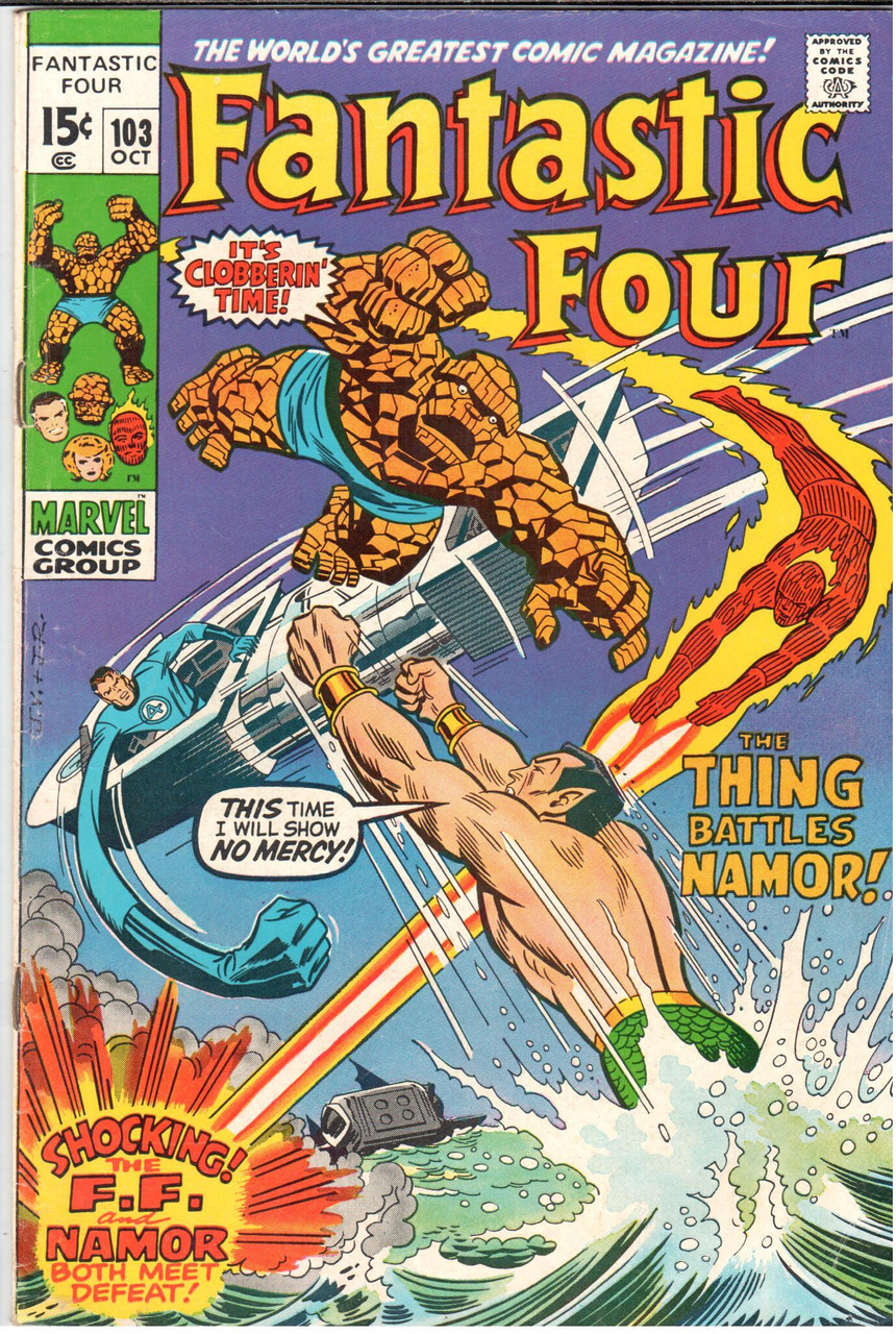 Fantastic Four (1961 Series) #103 FN- 5.5