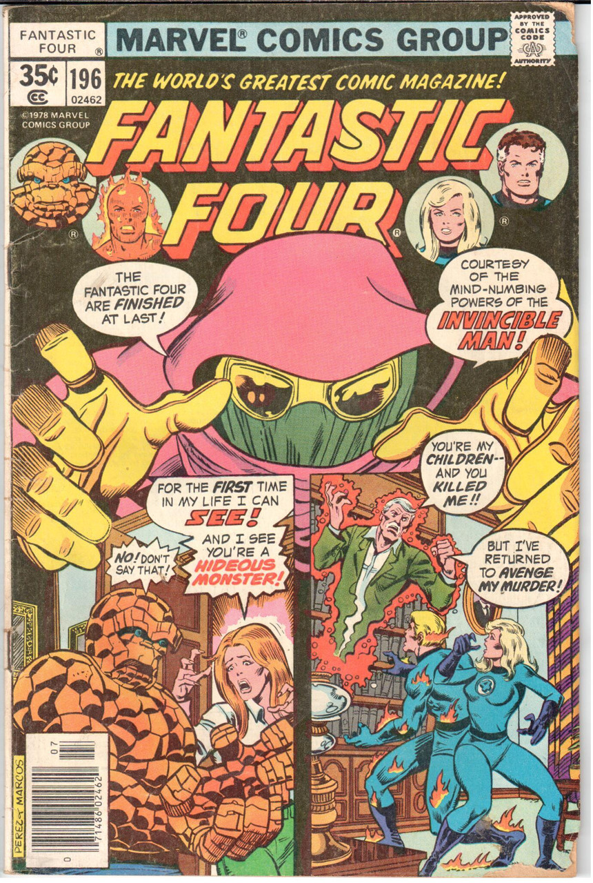 Fantastic Four (1961 Series) #196 Newsstand VG- 3.5