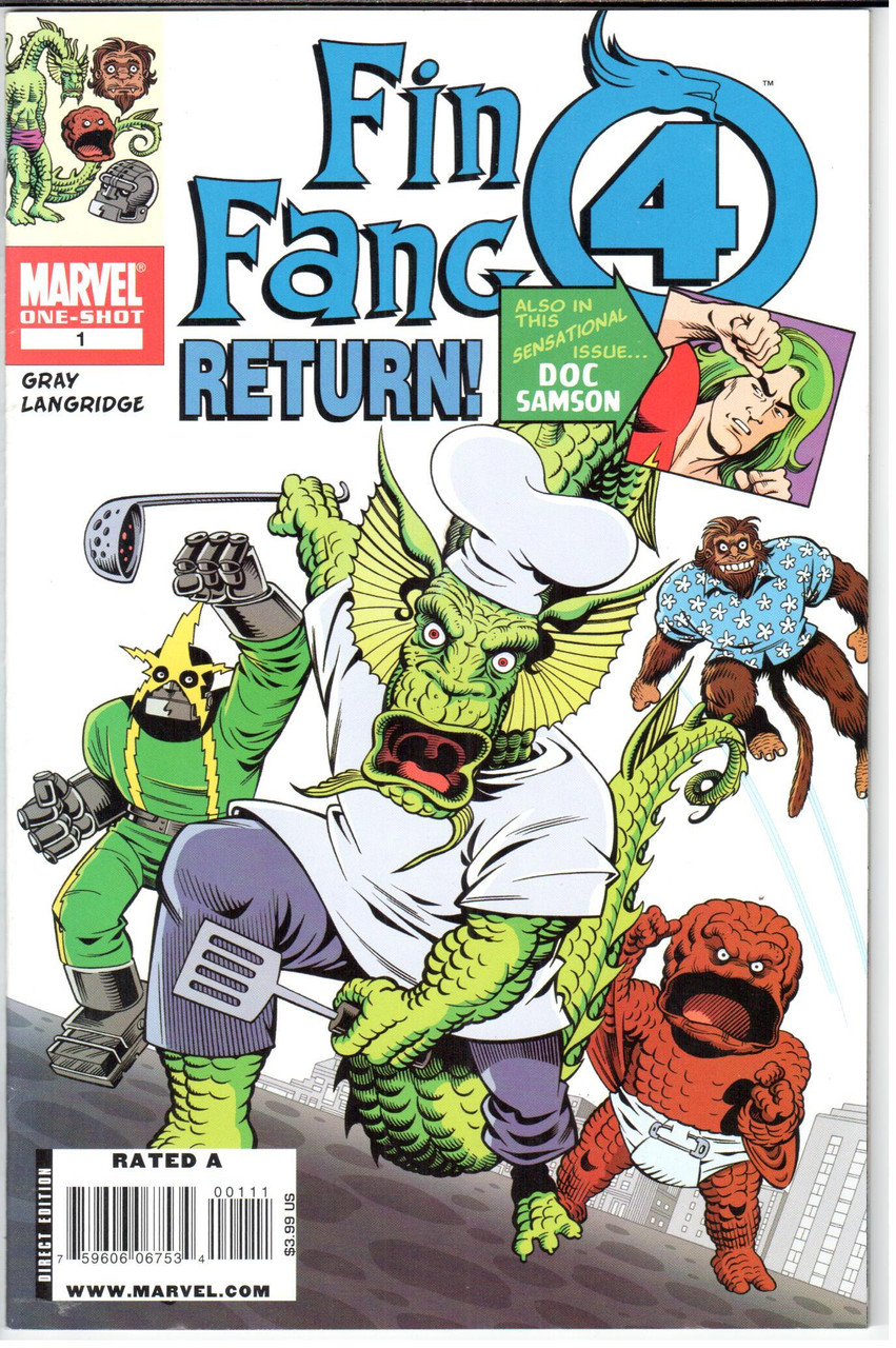 Fantastic Four Fin Fang 4 Returns  #1 VF 8.0