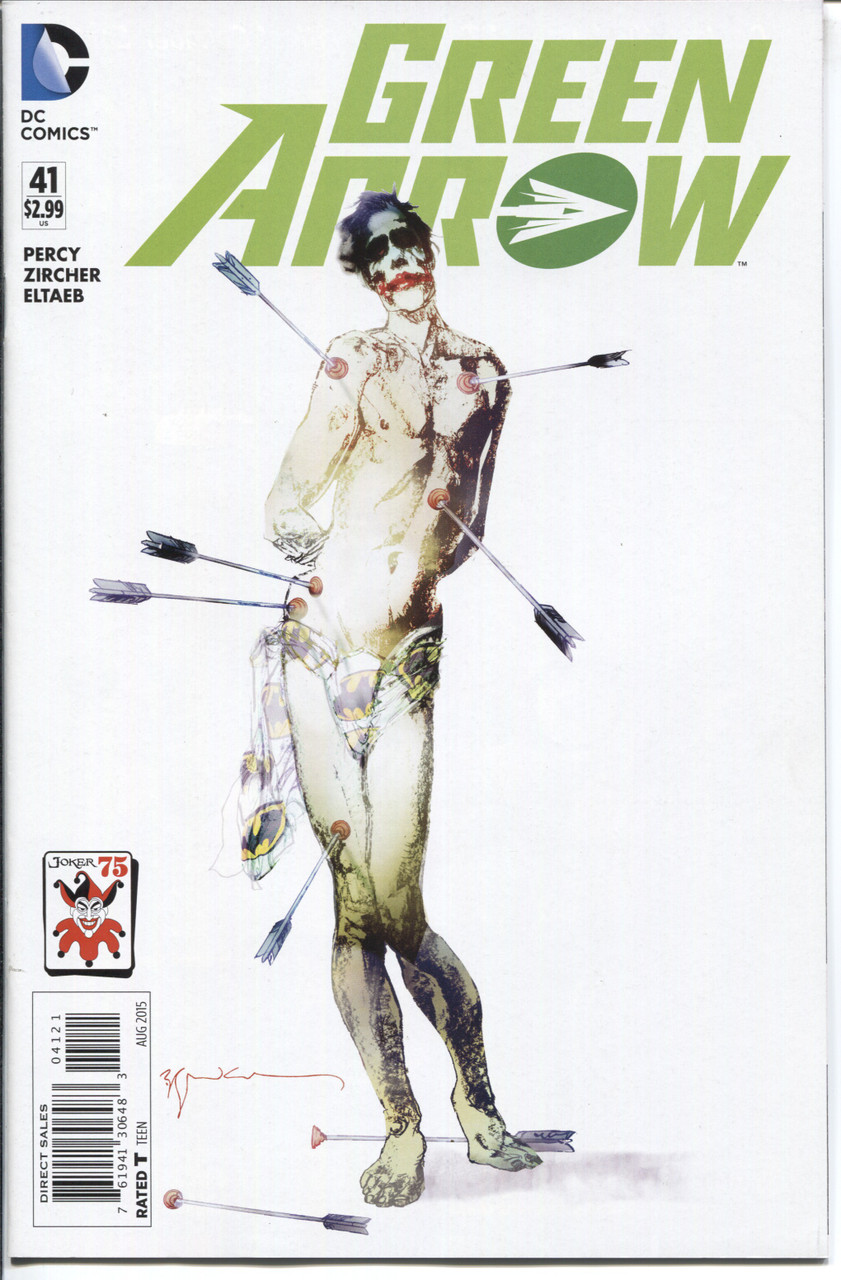 Green Arrow (2010 Series) #41B Joker Variant NM- 9.2