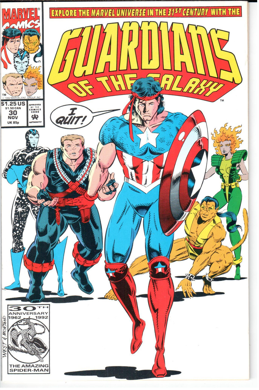 Guardians of the Galaxy (1990 Series) #30 NM- 9.2