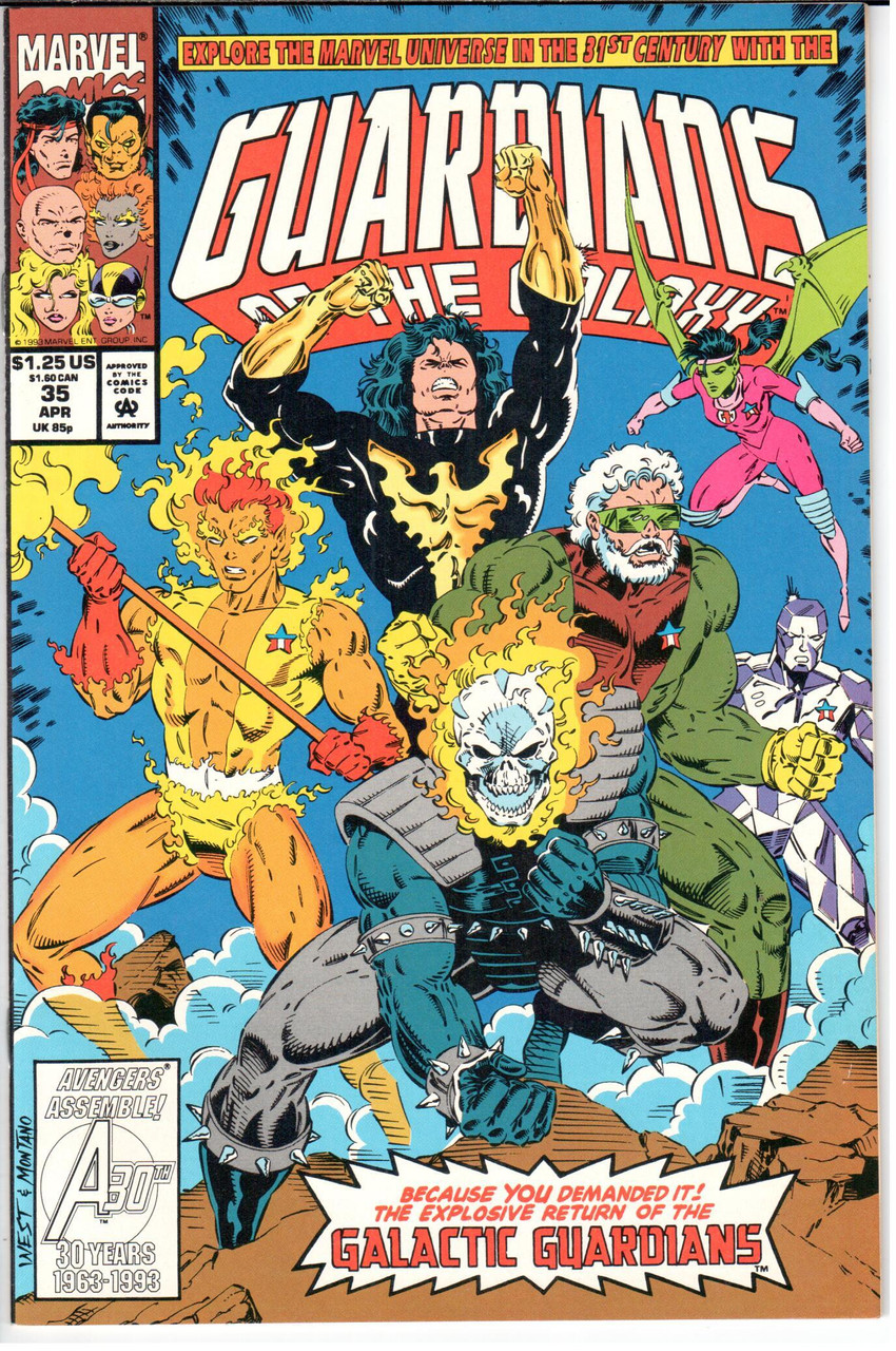 Guardians of the Galaxy (1990 Series) #35 NM- 9.2