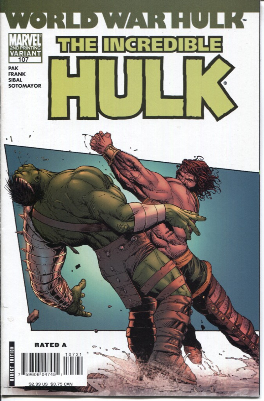 Incredible Hulk (1999 Series) #107 2nd Print NM- 9.2