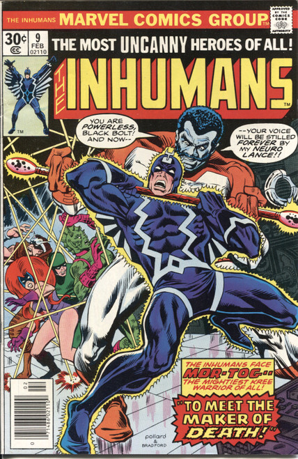 Inhumans (1975 Series) #9 FN 6.0 Inhumans (1975 Series) #9 FN 6.0