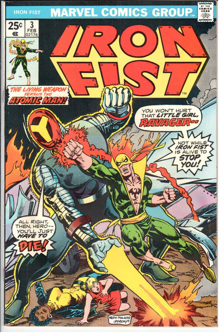Iron Fist (1975 Series) #3 VF+ 8.5 Iron Fist (1975 Series) #3 VF+ 8.5