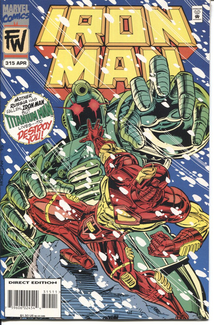 Iron Man (1968 Series) #315 NM- 9.2 Iron Man (1968 Series) #315 NM- 9.2