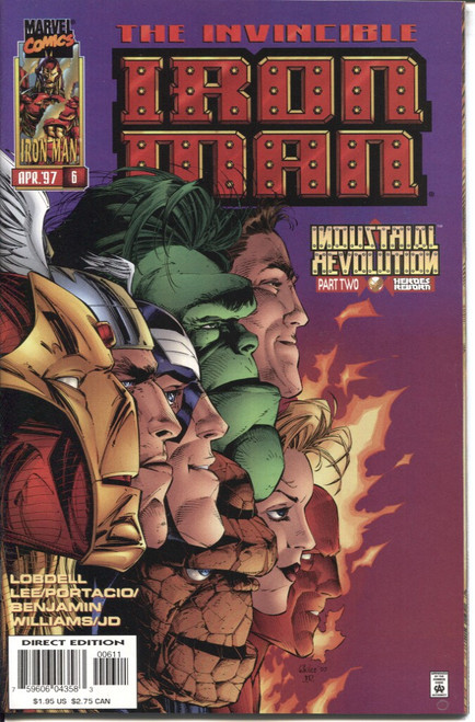 Iron Man (1996 Series) #6 #338 NM- 9.2 Iron Man (1996 Series) #6 #338 NM- 9.2