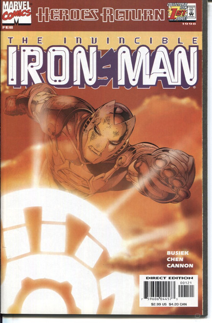 Iron Man (1998 Series) #1B #346 NM- 9.2 Iron Man (1998 Series) #1B #346 NM- 9.2