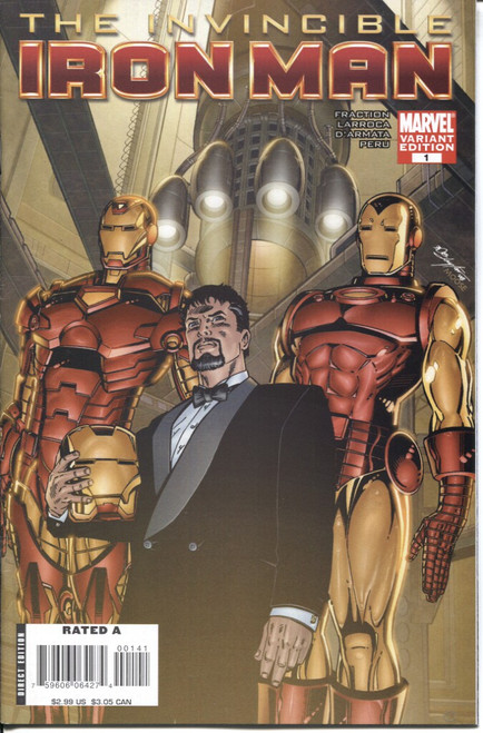 Iron Man (2008 Series) #1D #467 NM- 9.2 Iron Man (2008 Series) #1D #467 NM- 9.2