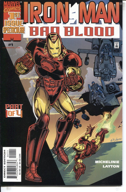 Iron Man Bad Blood #1 NM- 9.2 Iron Man Bad Blood #1 NM- 9.2
