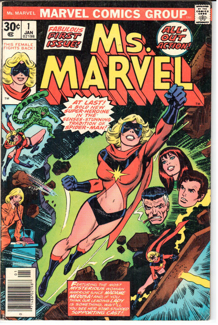 Ms. Marvel (1977 Series) #1 Newsstand FN+ 6.5 Ms. Marvel (1977 Series) #1 Newsstand FN+ 6.5