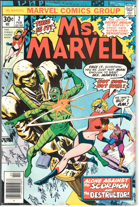 Ms. Marvel (1977 Series) #2 Newsstand VF- 7.5 Ms. Marvel (1977 Series) #2 Newsstand VF- 7.5