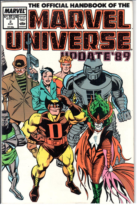 Marvel Universe Official Handbook Update '89 #2 VG 4.0 Marvel Universe Official Handbook Update '89 #2 VG 4.0
