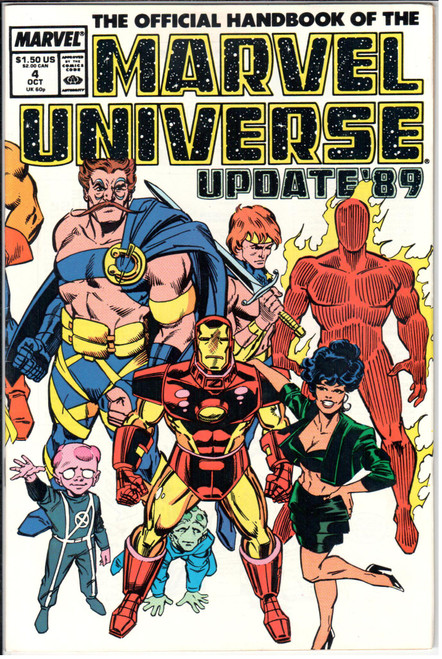 Marvel Universe Official Handbook Update '89 #4 NM- 9.2 Marvel Universe Official Handbook Update '89 #4 NM- 9.2
