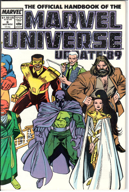 Marvel Universe Official Handbook Update '89 #6 VG- 3.5 Marvel Universe Official Handbook Update '89 #6 VG- 3.5