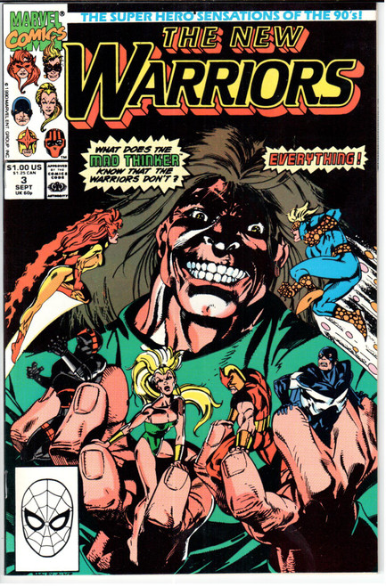 New Warriors (1990 Series) #3 NM- 9.2 New Warriors (1990 Series) #3 NM- 9.2