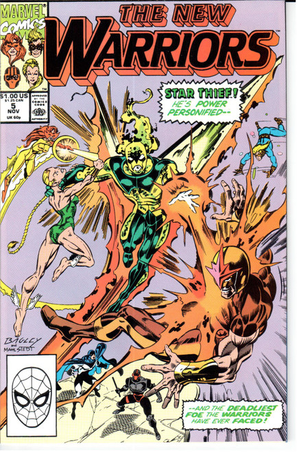 New Warriors (1990 Series) #5 NM- 9.2