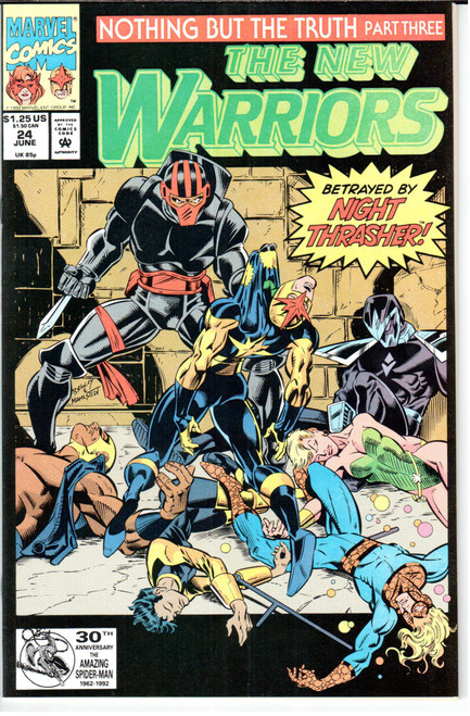 New Warriors (1990 Series) #24 NM- 9.2 New Warriors (1990 Series) #24 NM- 9.2