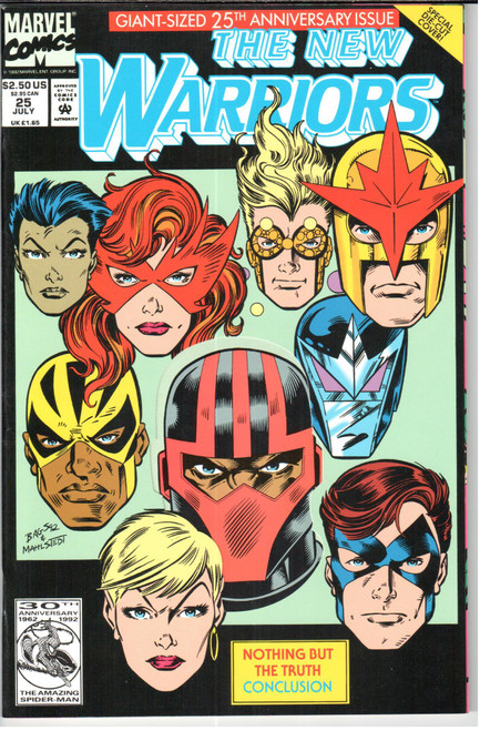 New Warriors (1990 Series) #25 NM- 9.2 New Warriors (1990 Series) #25 NM- 9.2