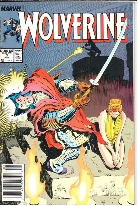 Wolverine (1988 Series) #003 Newsstand Wolverine (1988 Series) #003 Newsstand