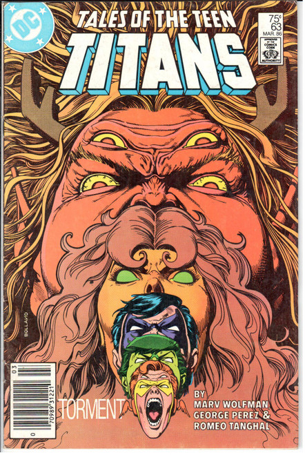 Tales of the Teen Titans (1980 Series) #63 Newsstand VF- 7.5 Tales of the Teen Titans (1980 Series) #63 Newsstand VF- 7.5