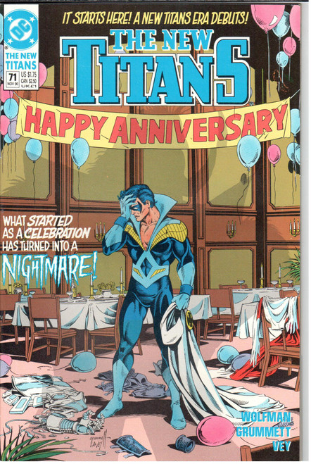 The New Teen Titans (1984 Series) #71 NM- 9.2