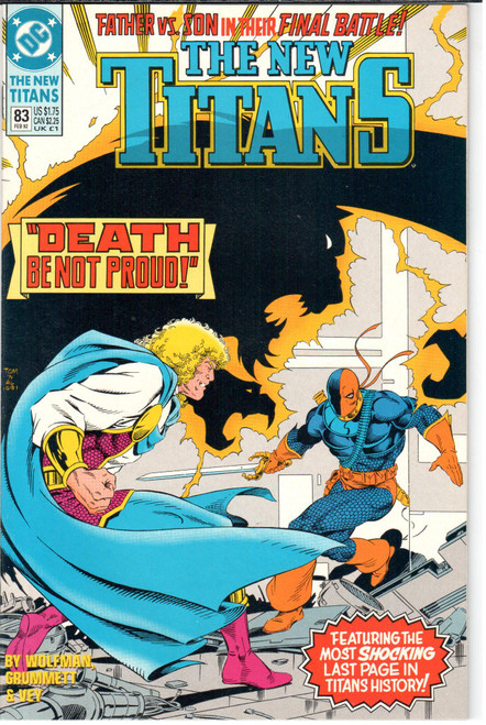 The New Teen Titans (1984 Series) #83 NM- 9.2