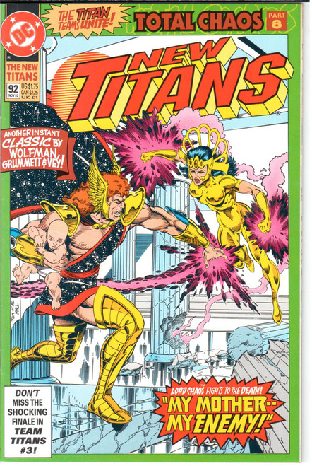 The New Teen Titans (1984 Series) #92 NM- 9.2