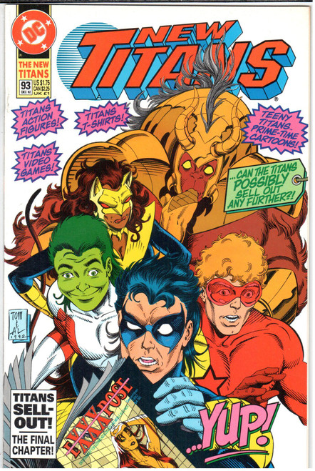 The New Teen Titans (1984 Series) #93 NM- 9.2