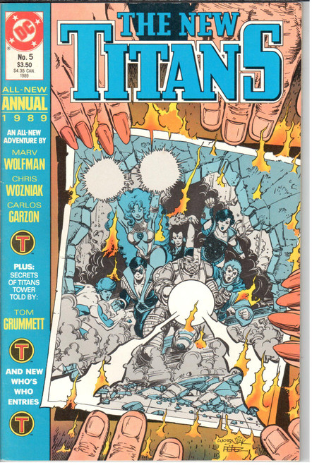 The New Teen Titans (1984 Series) #5 Annual NM- 9.2 The New Teen Titans (1984 Series) #5 Annual NM- 9.2