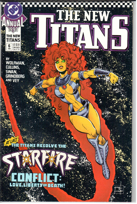 The New Teen Titans (1984 Series) #6 Annual NM- 9.2