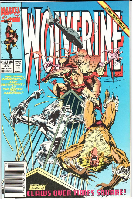 Wolverine (1988 Series) #045 Newsstand Wolverine (1988 Series) #045 Newsstand