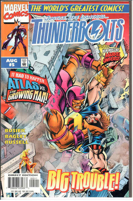 Thunderbolts (1997 Series) #5 NM- 9.2