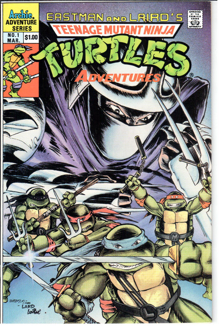 TMNT Adventures (1989 Series) #1 NM- 9.2 TMNT Adventures (1989 Series) #1 NM- 9.2