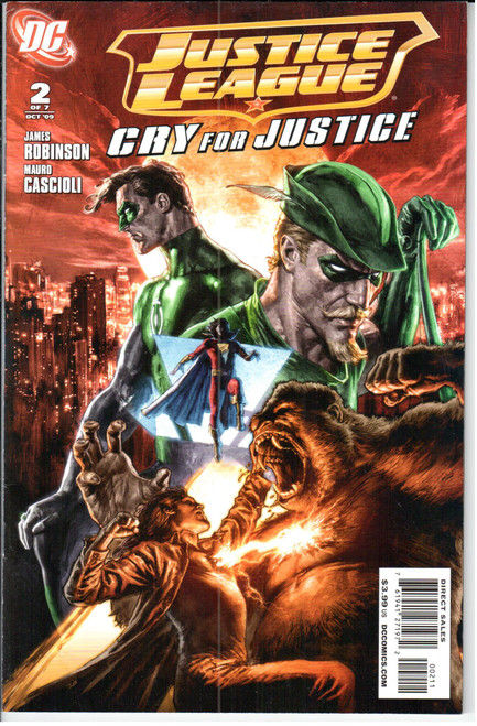 Justice League Cry for Justice #2 NM- 9.2 Justice League Cry for Justice #2 NM- 9.2